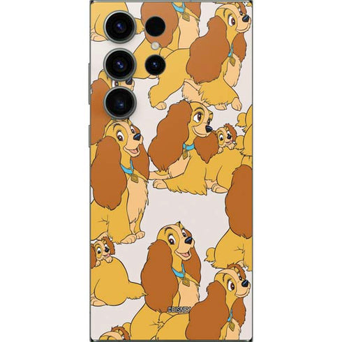 Disney Lady & The Tramp Lady Pattern Galaxy S24 Ultra Skin