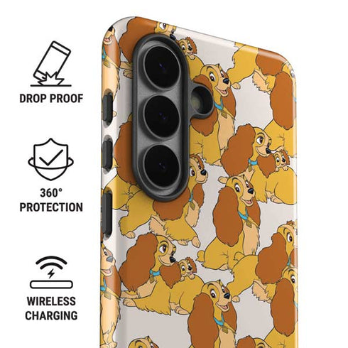 Disney Lady & The Tramp Lady Pattern Galaxy S26 Impact Case