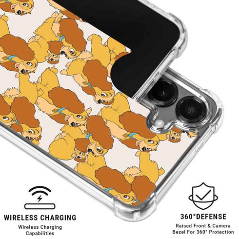 Disney Lady & The Tramp Lady Pattern Galaxy S26 Plus Clear Case