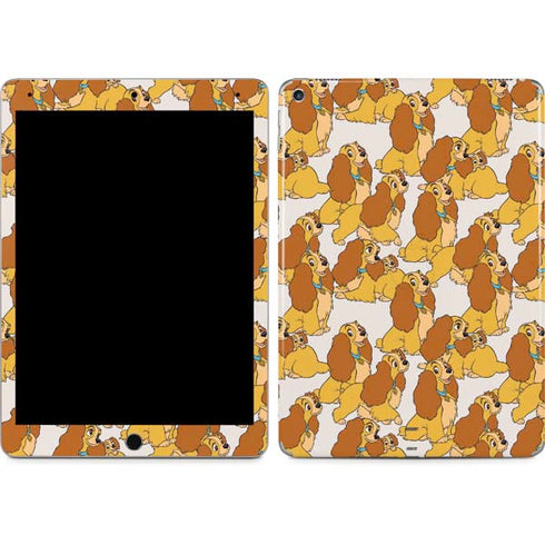 Disney Lady & The Tramp Lady Pattern iPad Skins