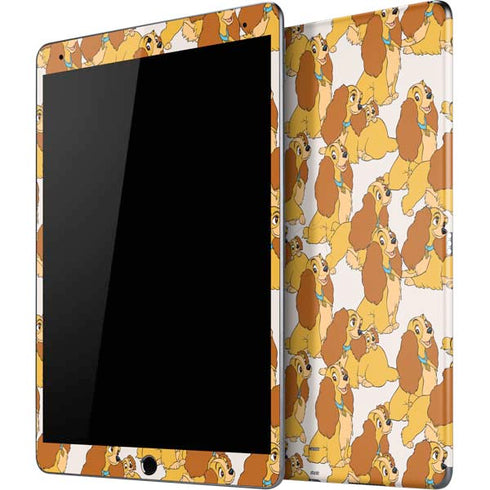 Disney Lady & The Tramp Lady Pattern iPad Skins