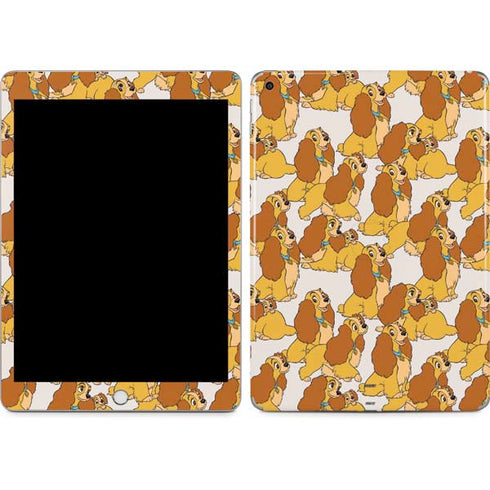 Disney Lady & The Tramp Lady Pattern Apple iPad Skin