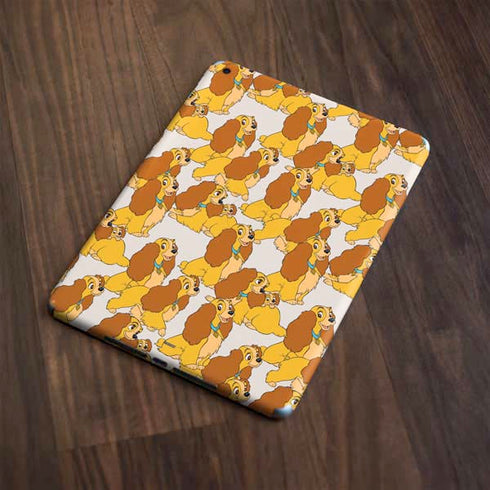 Disney Lady & The Tramp Lady Pattern Apple iPad Skin