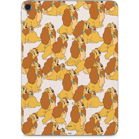 Disney Lady & The Tramp Lady Pattern Apple iPad Pro Skin