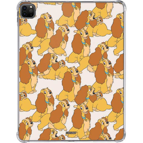 Disney Lady & The Tramp Lady Pattern iPad Pro 11in (2024) Clear Case