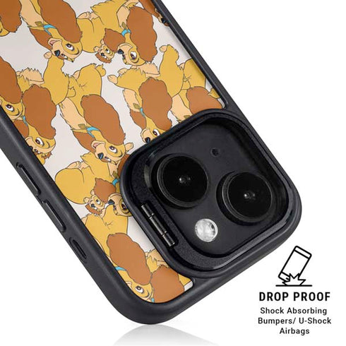 Disney Lady & The Tramp Lady Pattern iPhone 14 Plus Kickstand Case