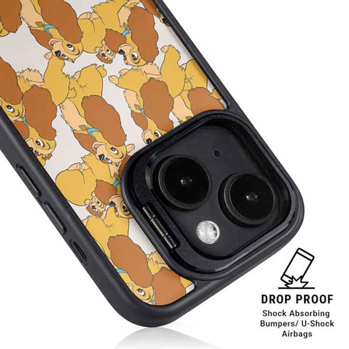 Disney Lady & The Tramp Lady Pattern iPhone 15 Kickstand Case