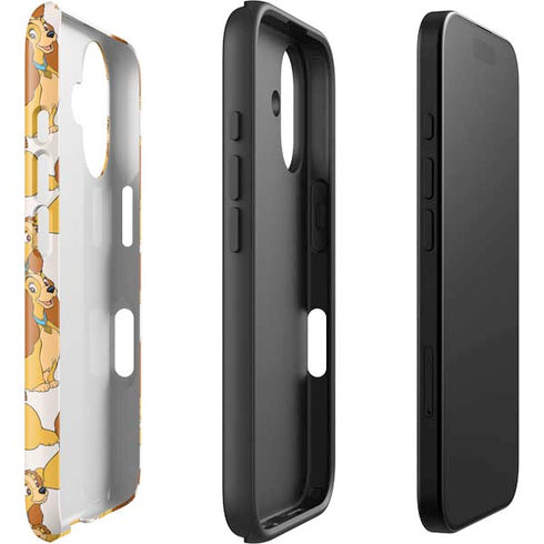 Disney Lady & The Tramp Lady Pattern iPhone 16 Plus Impact Case
