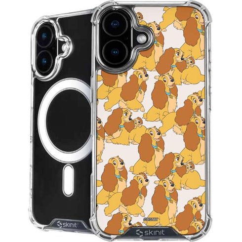 Disney Lady & The Tramp Lady Pattern iPhone 16 Plus MagSafe Case