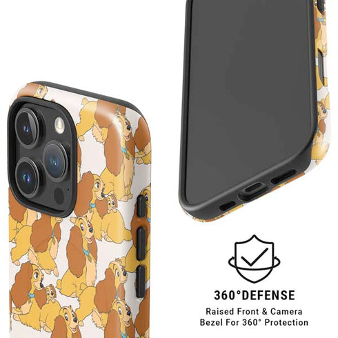 Disney Lady & The Tramp Lady Pattern iPhone 16 Pro Magsafe Impact Case