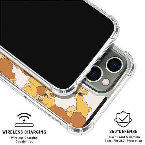 Disney Lady & The Tramp Lady Pattern iPhone 16 Pro Max Clear Case