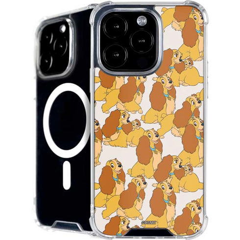 Disney Lady & The Tramp Lady Pattern iPhone 16 Pro Max MagSafe Case