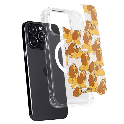 Disney Lady & The Tramp Lady Pattern iPhone 16 Pro Max MagSafe Case