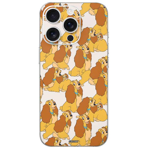 Disney Lady & The Tramp Lady Pattern iPhone 16 Pro Skin