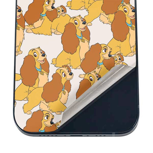 Disney Lady & The Tramp Lady Pattern iPhone 16 Skin