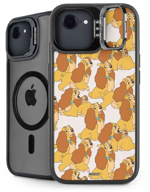 Disney Lady & The Tramp Lady Pattern iPhone 16e Kickstand Case