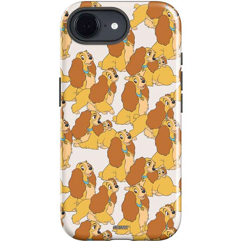 Disney Lady & The Tramp Lady Pattern iPhone 16e Impact Case