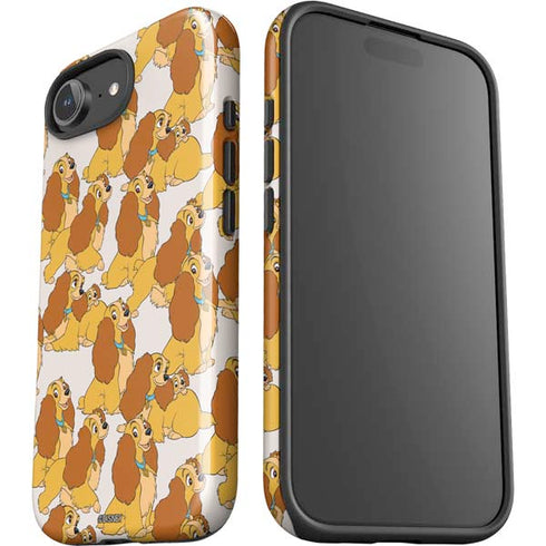Disney Lady & The Tramp Lady Pattern iPhone 16e Impact Case