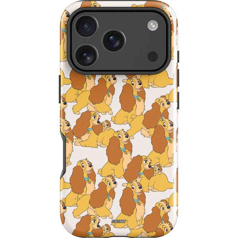 Disney Lady & The Tramp Lady Pattern iPhone 18 Pro Impact Case