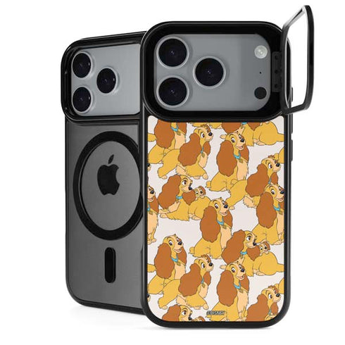 Disney Lady & The Tramp Lady Pattern iPhone 18 Pro Kickstand Case