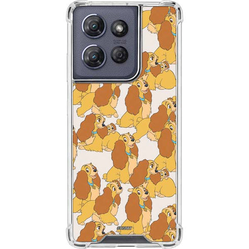 Disney Lady & The Tramp Lady Pattern Moto G Power 5G (2025) Clear Case