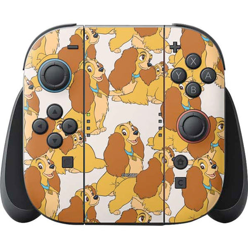 Disney Lady & The Tramp Lady Pattern Nintendo Switch 2 (2025) Joy-Con Controller Skin