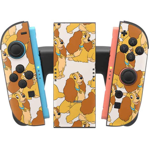 Disney Lady & The Tramp Lady Pattern Nintendo Switch 2 (2025) Joy-Con Controller Skin