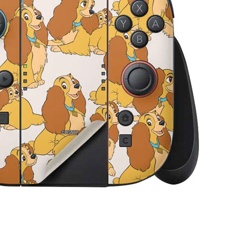 Disney Lady & The Tramp Lady Pattern Nintendo Switch 2 (2025) Joy-Con Controller Skin