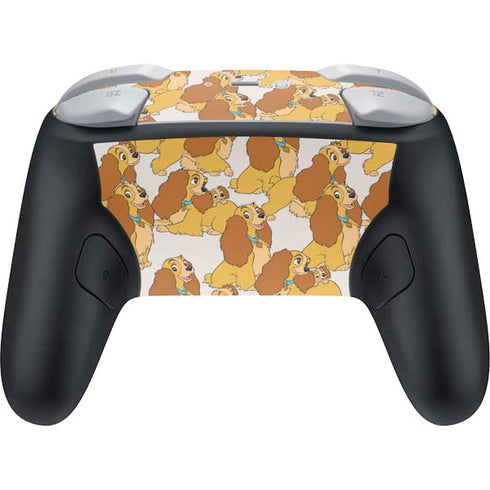 Disney Lady & The Tramp Lady Pattern Nintendo Switch 2 (2025) Pro Controller Skin