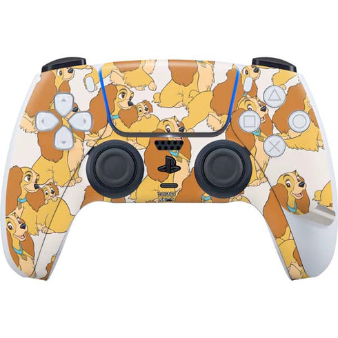 Disney Lady & The Tramp Lady Pattern PS5 Pro Disk Bundle Skin