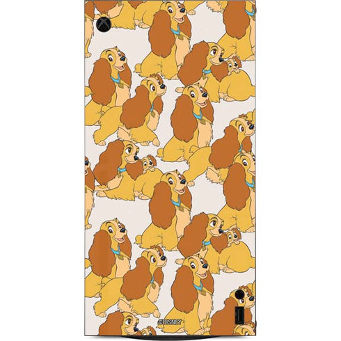 Disney Lady & The Tramp Lady Pattern XBox Series X Digital Edition Console Skin