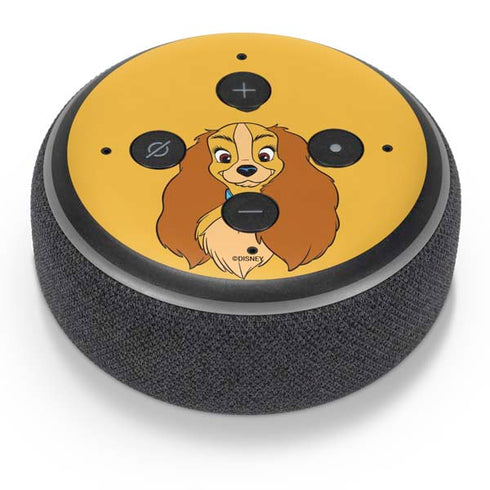 Disney Lady & The Tramp Lady Portrait Amazon Echo Dot Skin