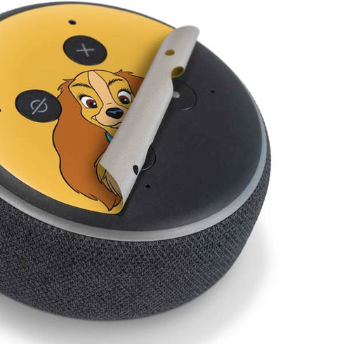 Disney Lady & The Tramp Lady Portrait Amazon Echo Dot Skin