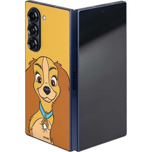 Disney Lady & The Tramp Lady Portrait Galaxy Z Fold6 Skin