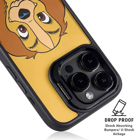 Disney Lady & The Tramp Lady Portrait iPhone 14 Pro Max Kickstand Case