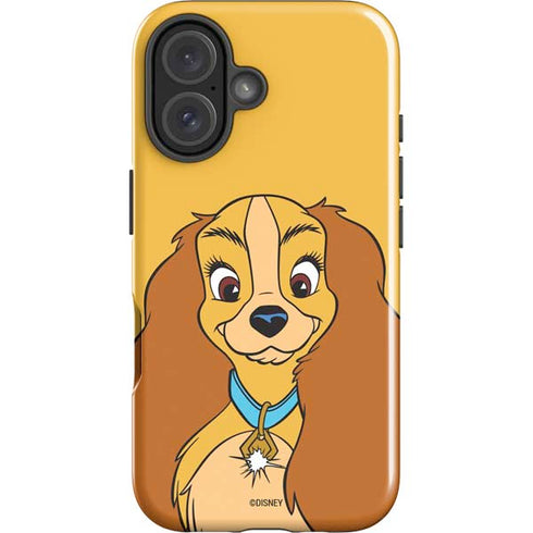 Disney Lady & The Tramp Lady Portrait iPhone 16 Plus Impact Case