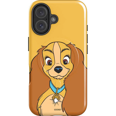 Disney Lady & The Tramp Lady Portrait iPhone 16 Plus Magsafe Impact Case