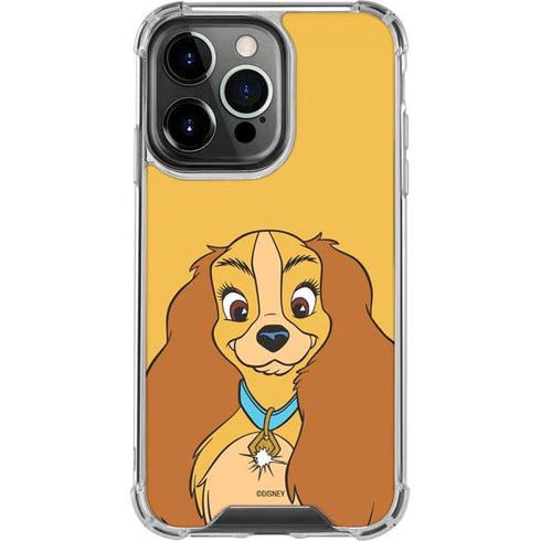 Disney Lady & The Tramp Lady Portrait iPhone 16 Pro Clear Case
