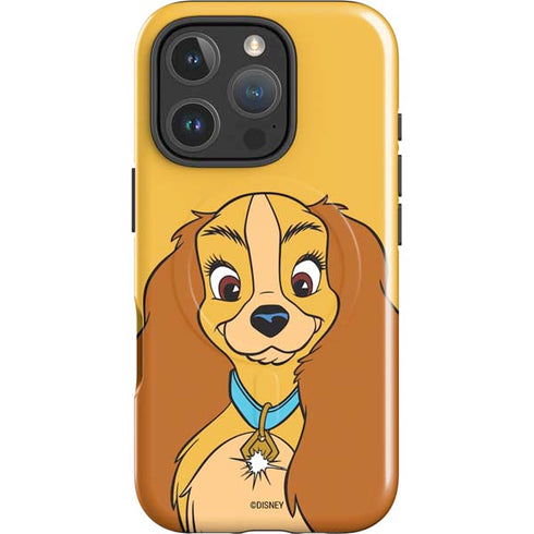 Disney Lady & The Tramp Lady Portrait iPhone 16 Pro Max Magsafe Impact Case