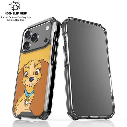 Disney Lady & The Tramp Lady Portrait iPhone 17 Pro Clear Case