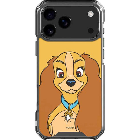 Disney Lady & The Tramp Lady Portrait iPhone 17 Pro Max Clear Case
