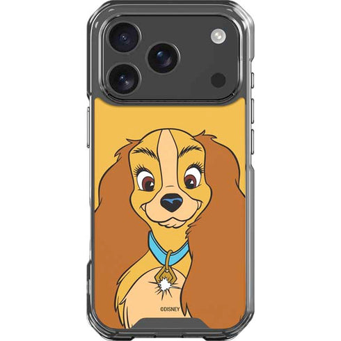 Disney Lady & The Tramp Lady Portrait iPhone 18 Pro Clear Case