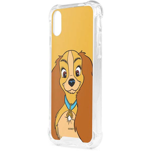 Disney Lady & The Tramp Lady Portrait iPhone XS Clear Case
