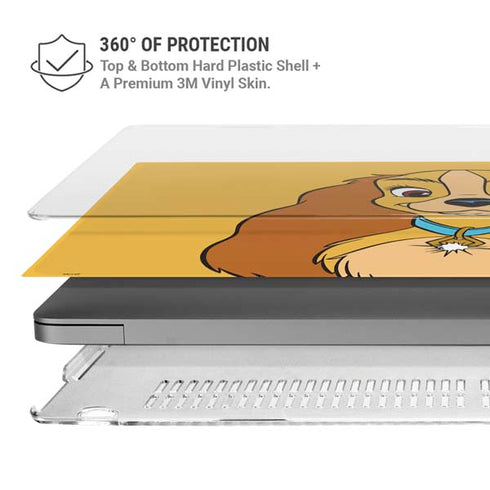 Disney Lady & The Tramp Lady Portrait MacBook Pro 14in (2021-24) Case plus Skin