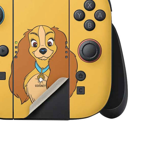 Disney Lady & The Tramp Lady Portrait Nintendo Switch 2 (2025) Joy-Con Controller Skin