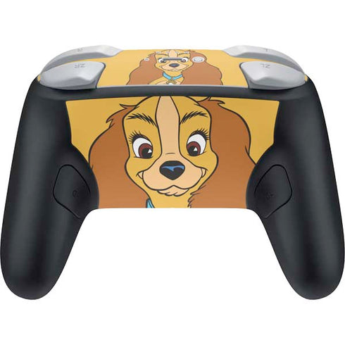Disney Lady & The Tramp Lady Portrait Nintendo Switch 2 (2025) Pro Controller Skin