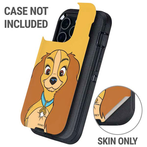 Disney Lady & The Tramp Lady Portrait Otterbox Defender iPhone Skin