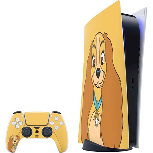Disney Lady & The Tramp Lady Portrait PlayStation PS5 Skins