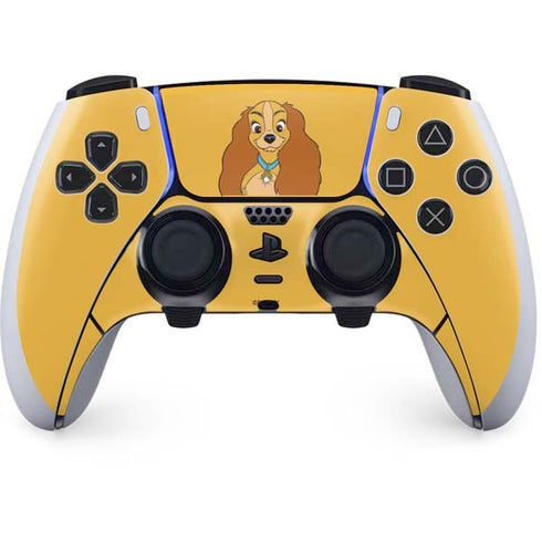 Disney Lady & The Tramp Lady Portrait PS5 DualSense Edge Pro Controller Skin