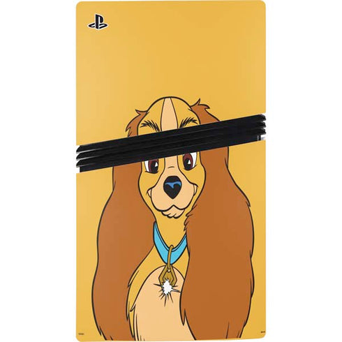 Disney Lady & The Tramp Lady Portrait PS5 Pro Console Skin